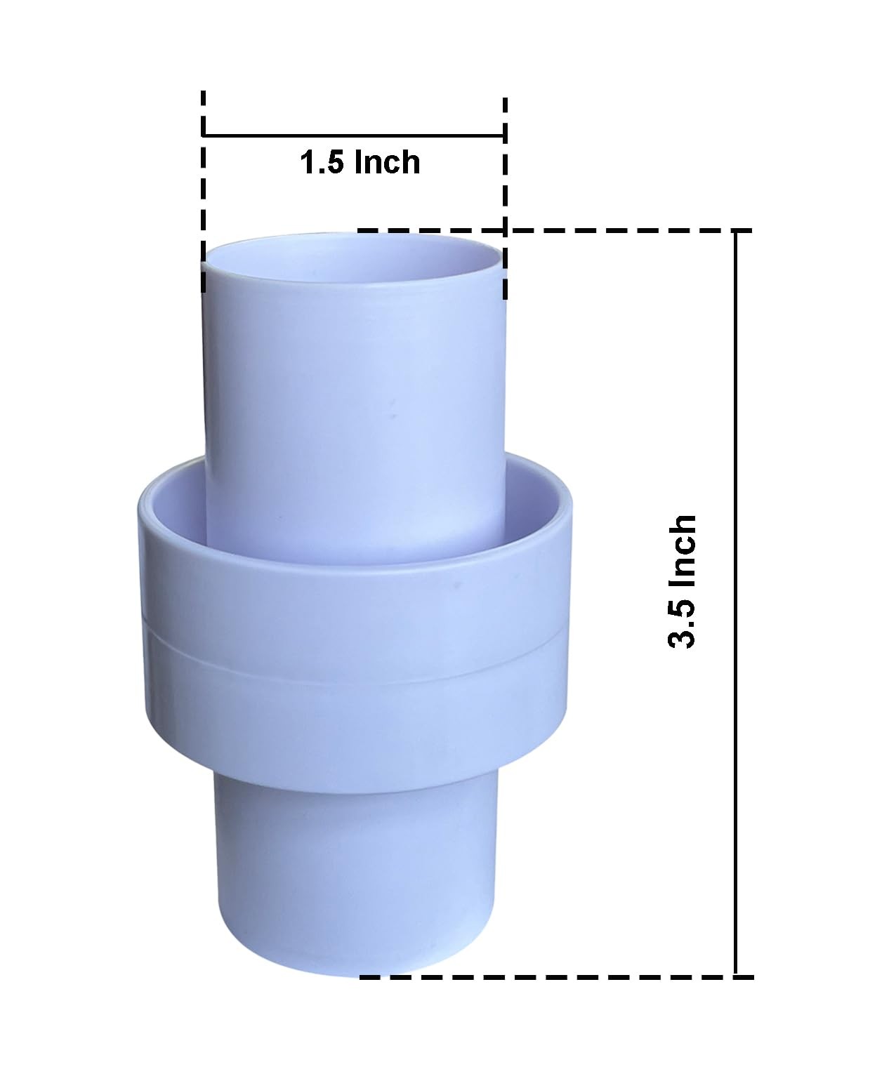 White 1.5 Inch Pool Cleaner Hose Vacuum Connector Adapter AXV092