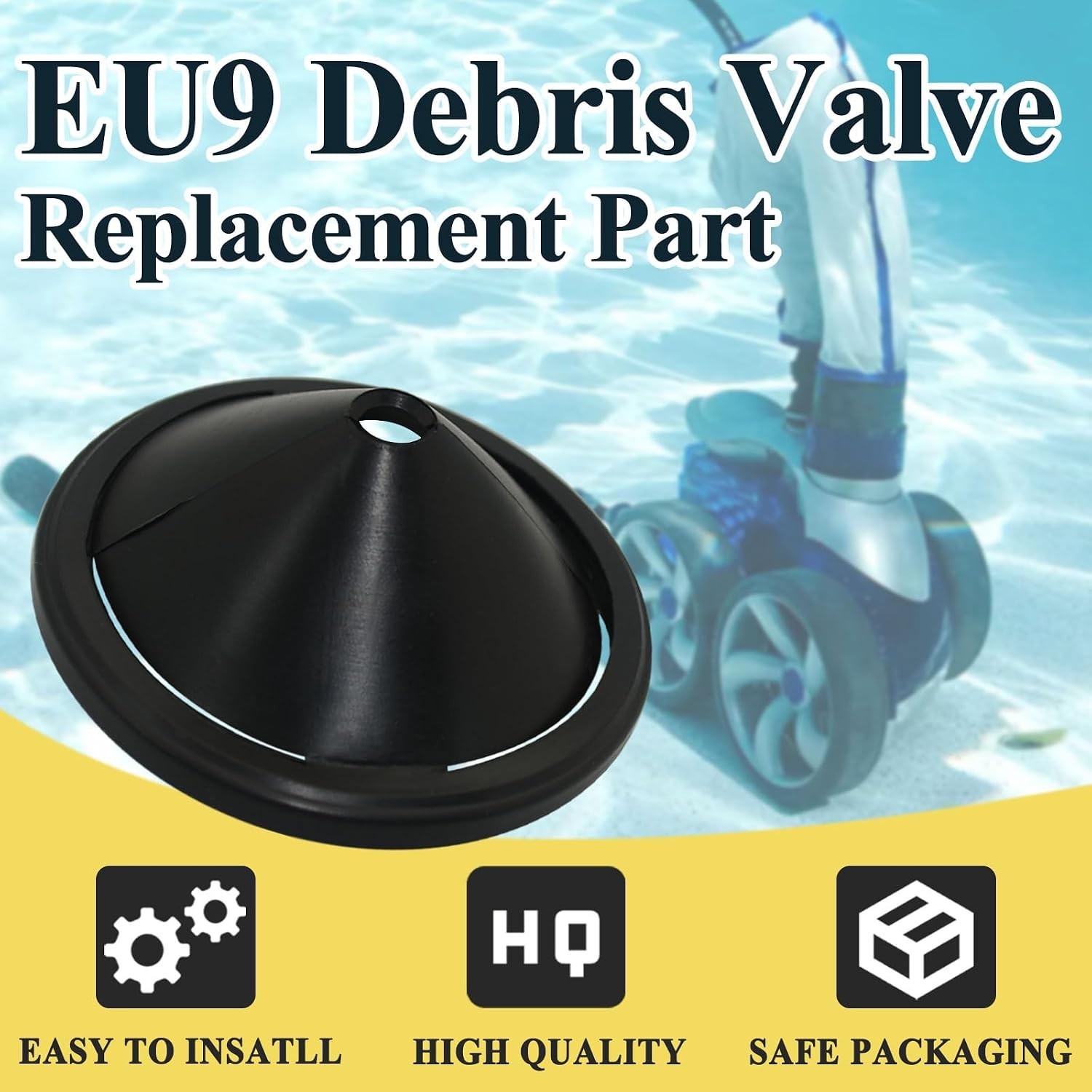 4Pcs Debris Valve Replacement for Automatic Pool and Spa Cleaner, Rubber Flap…