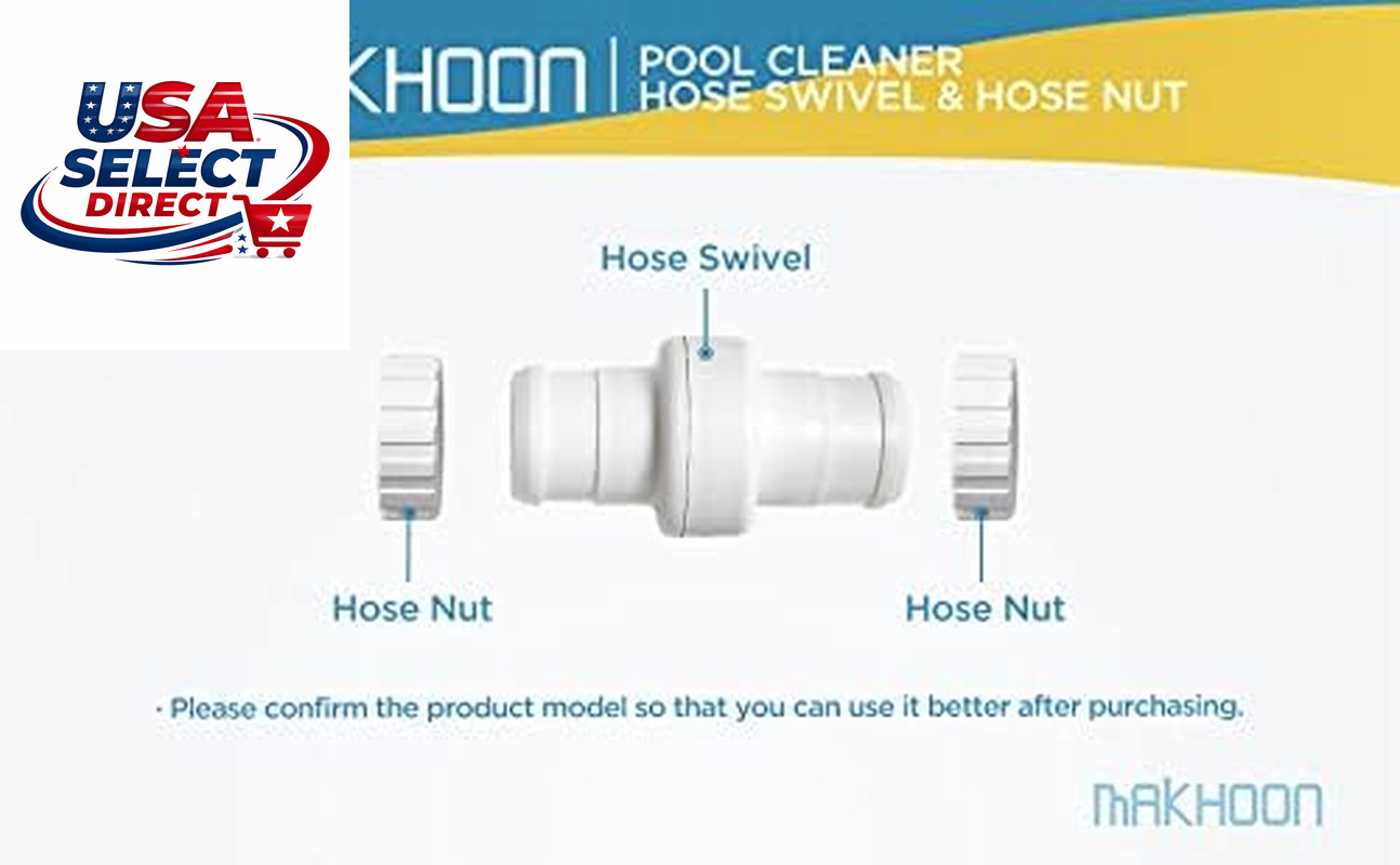 Pool Cleaner Hose Swivel & Nut Combo Replacement Kit for Polaris Zodiac 360 (3 P