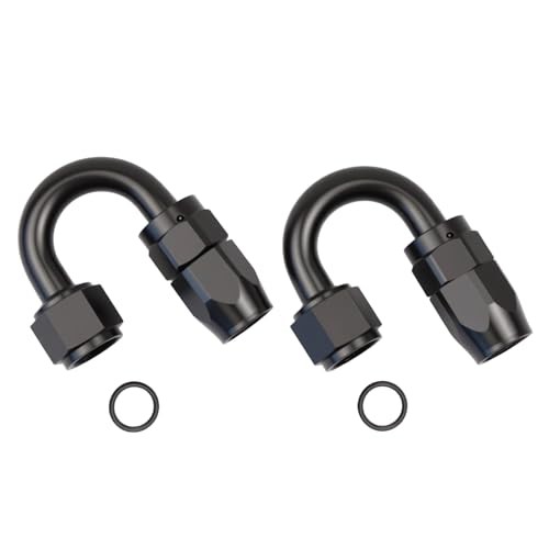 Aluminum Swivel Hose End Fitting 180 Degree for Braided CPE Fuel 8AN