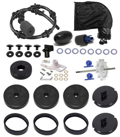 ATIE Pool Cleaner Tune Up Rebuild Kit K49 with Wheel C7, Tire C11, Drive Shaft