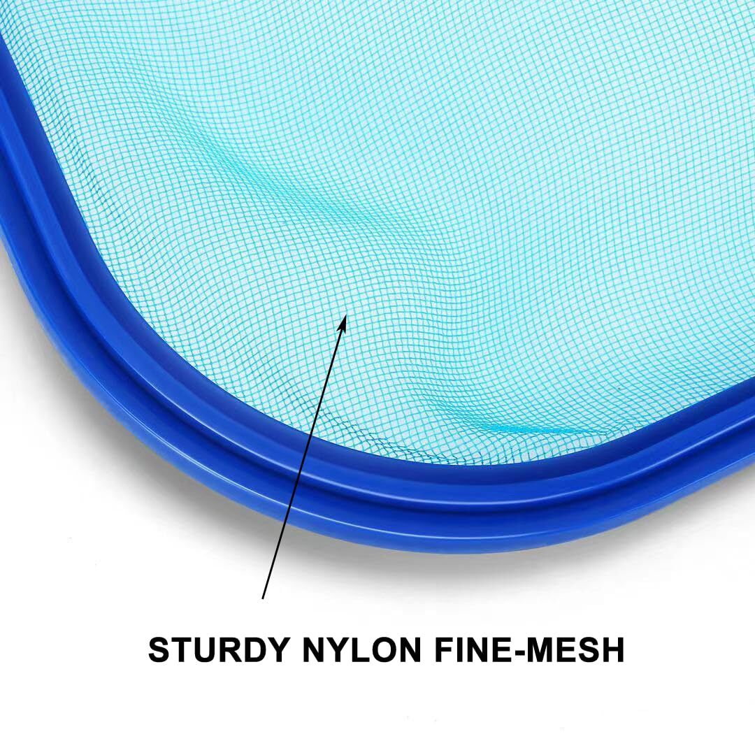 Pool Skimmer Net w/ Adjustable Telescopic Pole for Swimming Pools Spas Hot Tubs