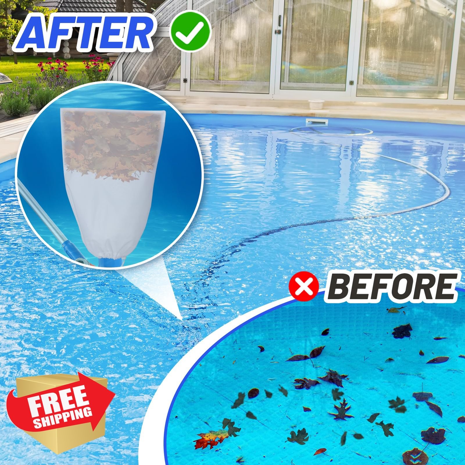 PAMASE 4x Pool Cleaner Bags 16&Prime;x24&Prime;
