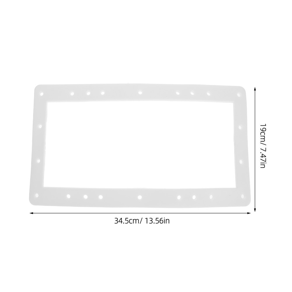 Swimming Pool Skimmer Rubber Pad Ground Gasket Wide Mouth Parts above