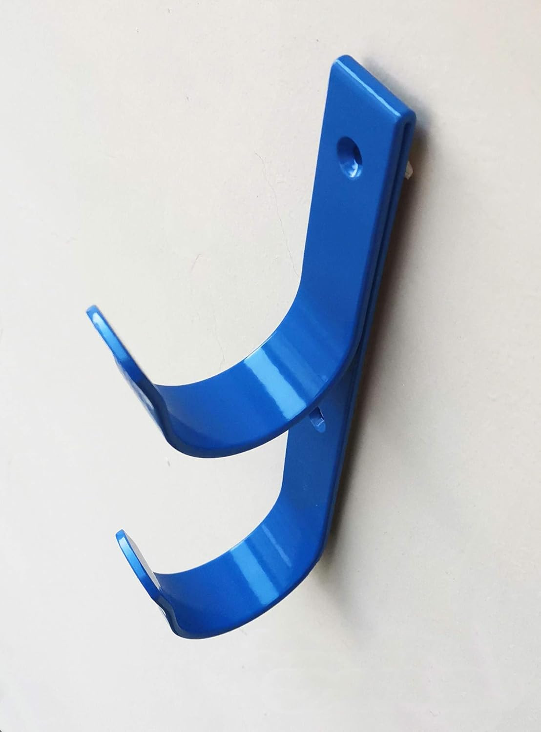 4 PCS Set Wide Pool Pole Hangers Heavy Duty Blue Aluminium Holder Hooks with Scr