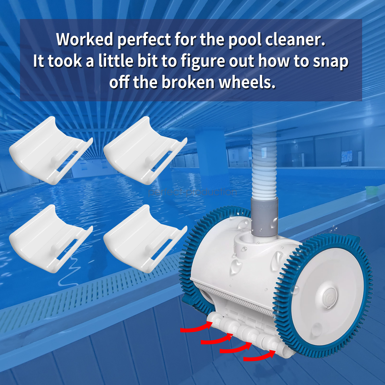 The PoolCleaner Poolvergnuegen Front Skirt Kit A For Hayward 2X 4X 896584000-099