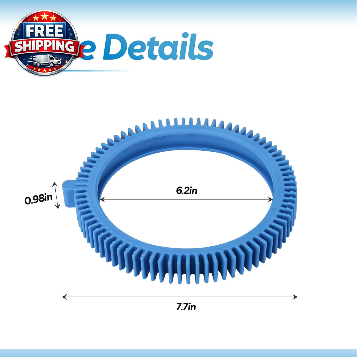 896584000-143 Blue Front Tire Kit with Super Hump Replacement Tires Compatible w