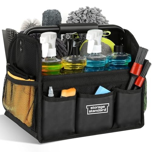 Detailing Caddy Organizer with Handle – Storage, Cars, & Cleaning Caddy for