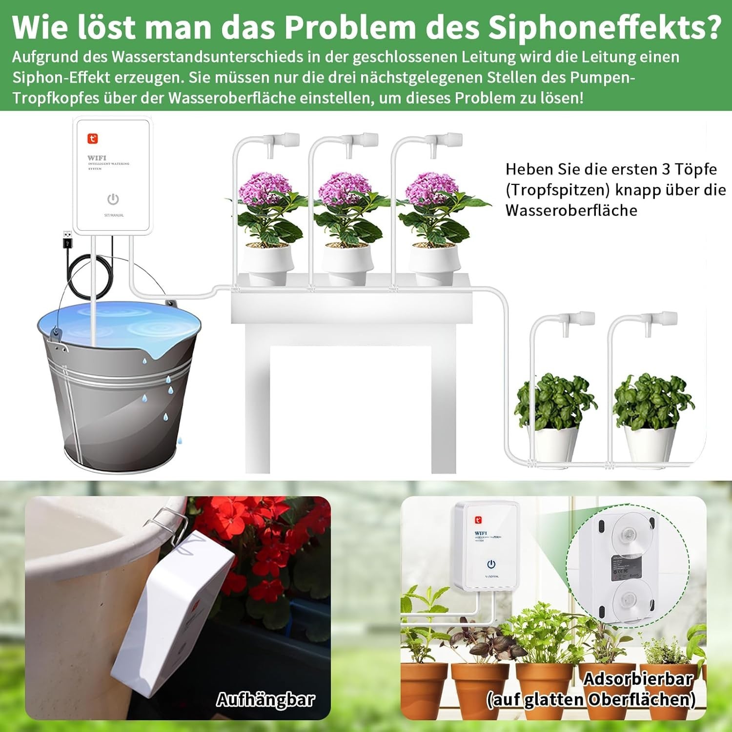Mooklin Roam WD-01CE Automatic Watering System | App | WiFi