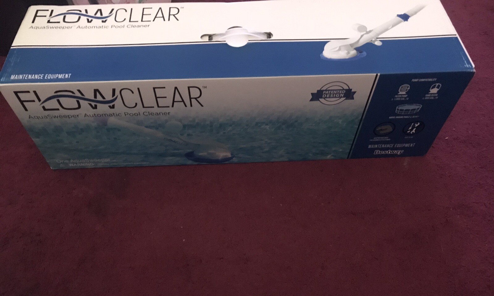 Bestway FlowClear Auto Vacuum Cleaner for Above Ground Pool Cleaning -New In Box