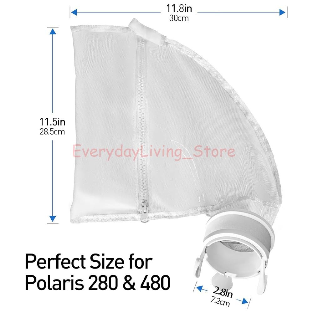2Pack Polaris 280 Replacement For 280 480 Pool Cleaner Zipper Bag K13 K16