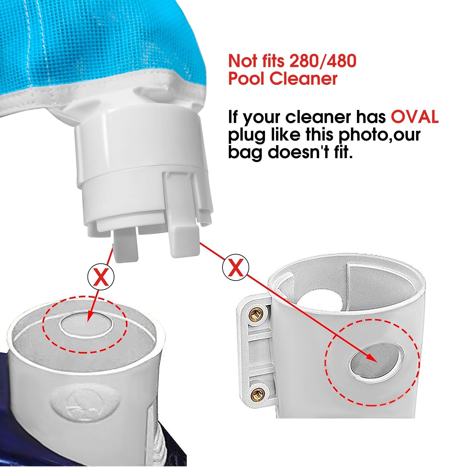 360 Pool Cleaner Leaf Bags with Zipper Larger Capacity 9-100-1012 Replacement…