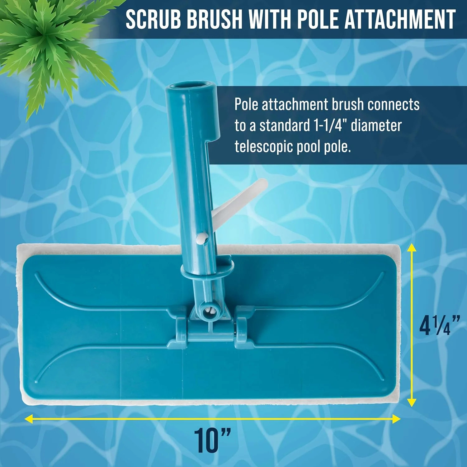 U.S. Pool Supply Hand-Held and Pool Pole Attachment Scrub Brushes – Surface Scru