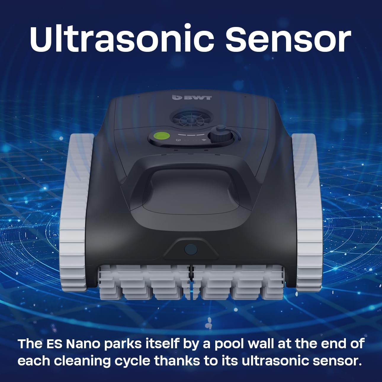 BWT ES Nano Cordless Robotic Pool Cleaner, Cleans Floor, Walls & Waterline