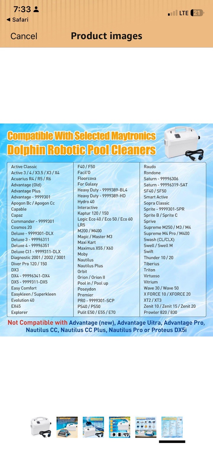 Maytronics Dolphin 9995670 Power Supply 180W Open Box