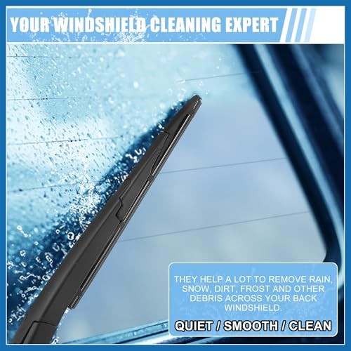 Rear Windshield Wiper Blade Arm Set Back Wiper Assembly Replacement Fit for