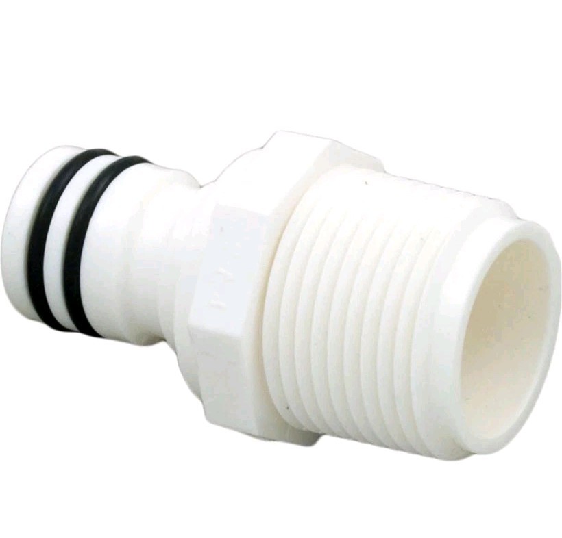 Polaris ~ Quick Disconnect Plug, Zodiac Polaris 180 NPTM, w/ 2 O-Rings, oem