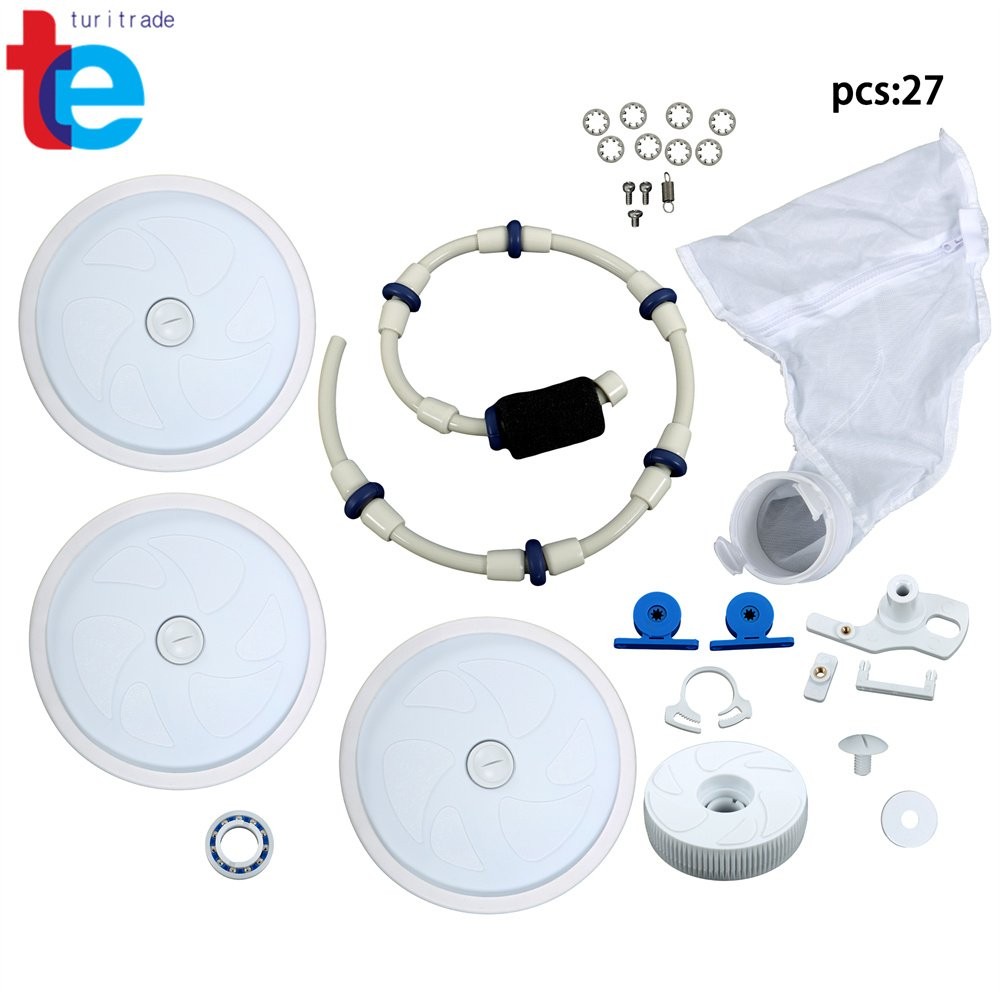 With Wheels Bearings Tires Bag Tail For Polaris 180 280 Pool Cleaner Rebuild Kit
