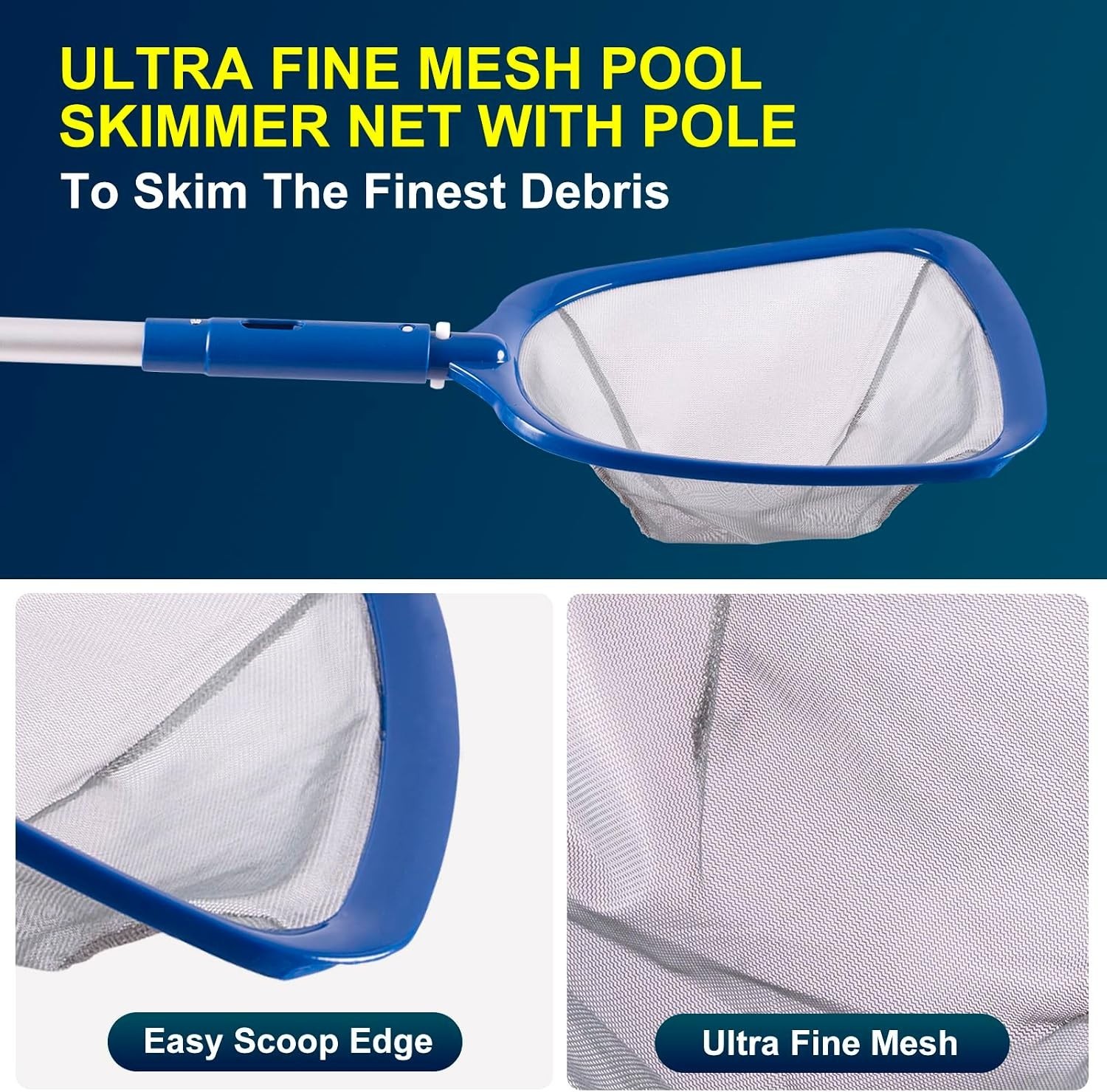 5-in-1 Pool Cleaning Kit for Above Ground & Inground Pools – Comprehensive Care