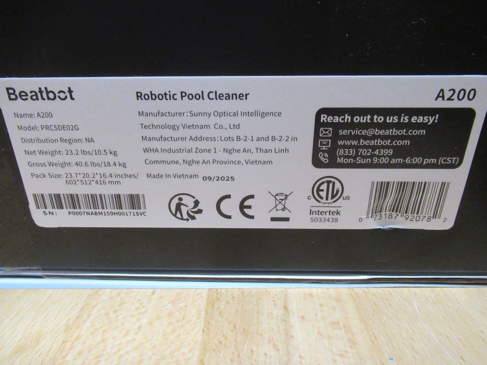 Beatbot A200 3-in-1 Robotic Pool Cleaner with Water Surface Parking