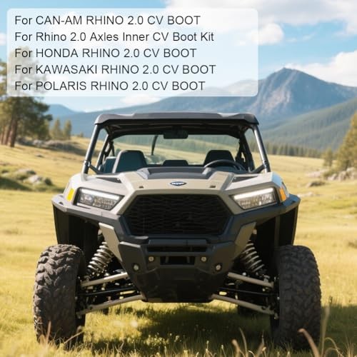 CV Axle Boot Compatible With Rhino 2.0 CV Front/Rear Axle Replacement Boot Kit