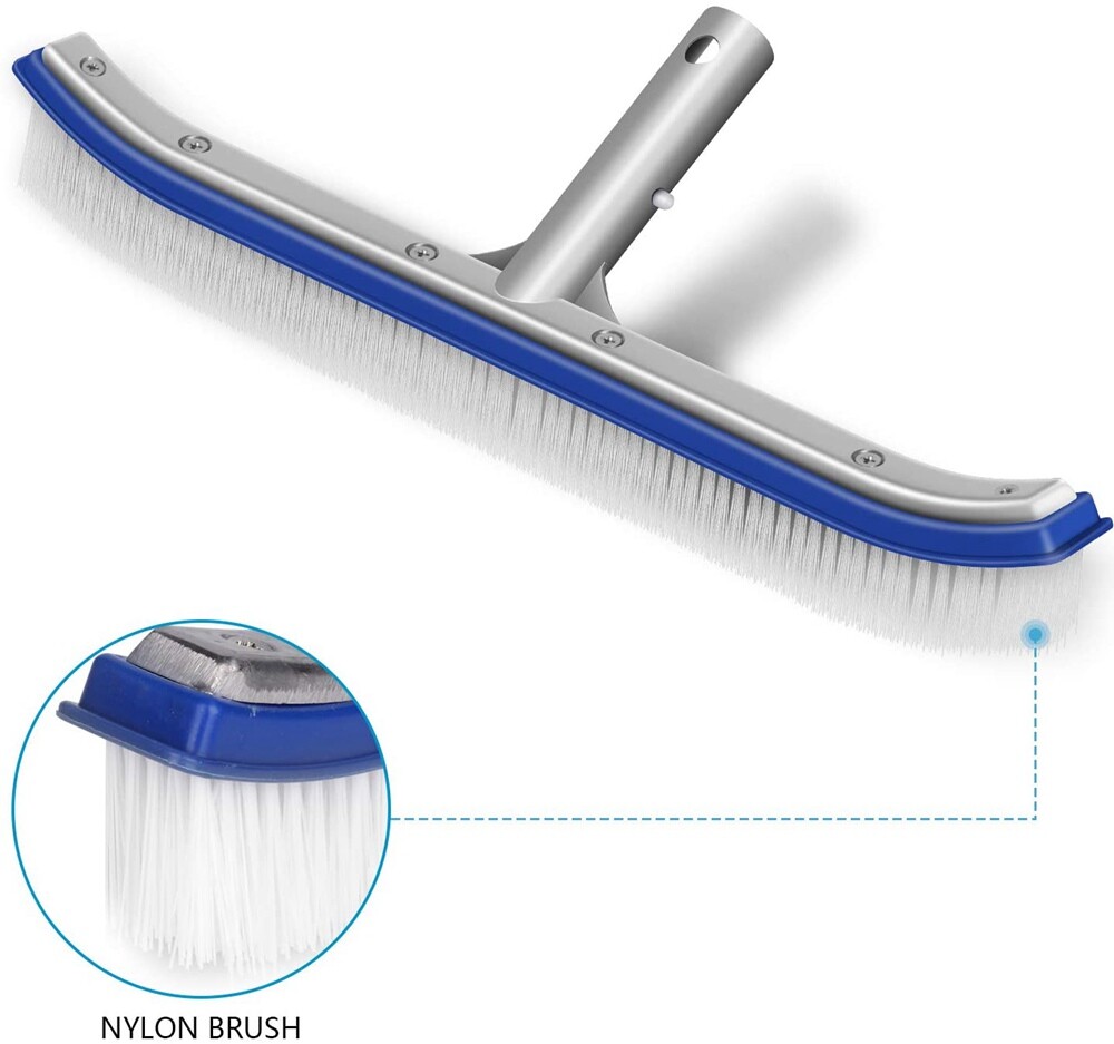 18inch Swimming Pool Wall Floor Algae Heavy Duty Aluminum Back Brush Head Broom
