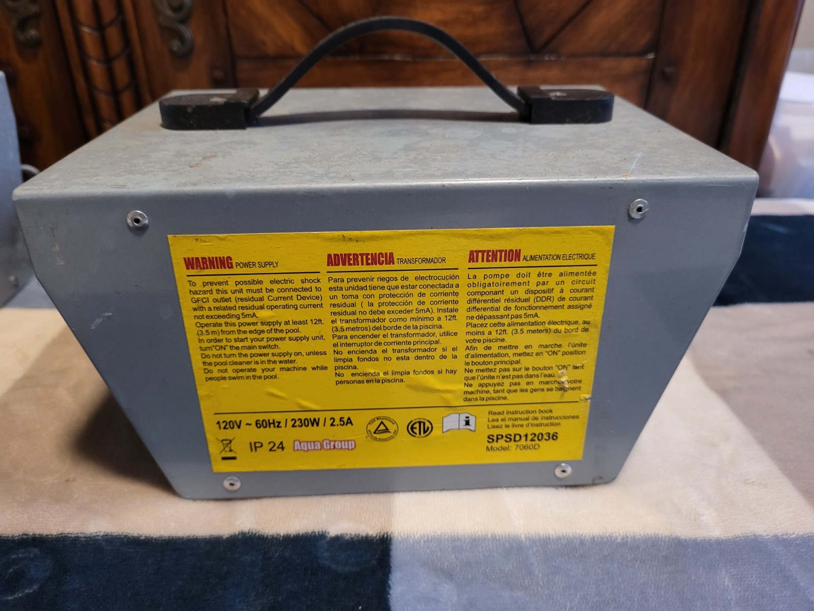 Aquabot SPSD12036 Model 7060D Power Supply Tested and Working