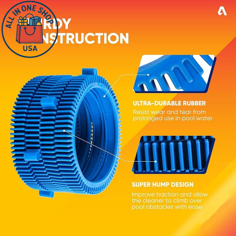 Blue Front Tire Kit for Hayward Pool Cleaners and Phoenix Models 2-Pack