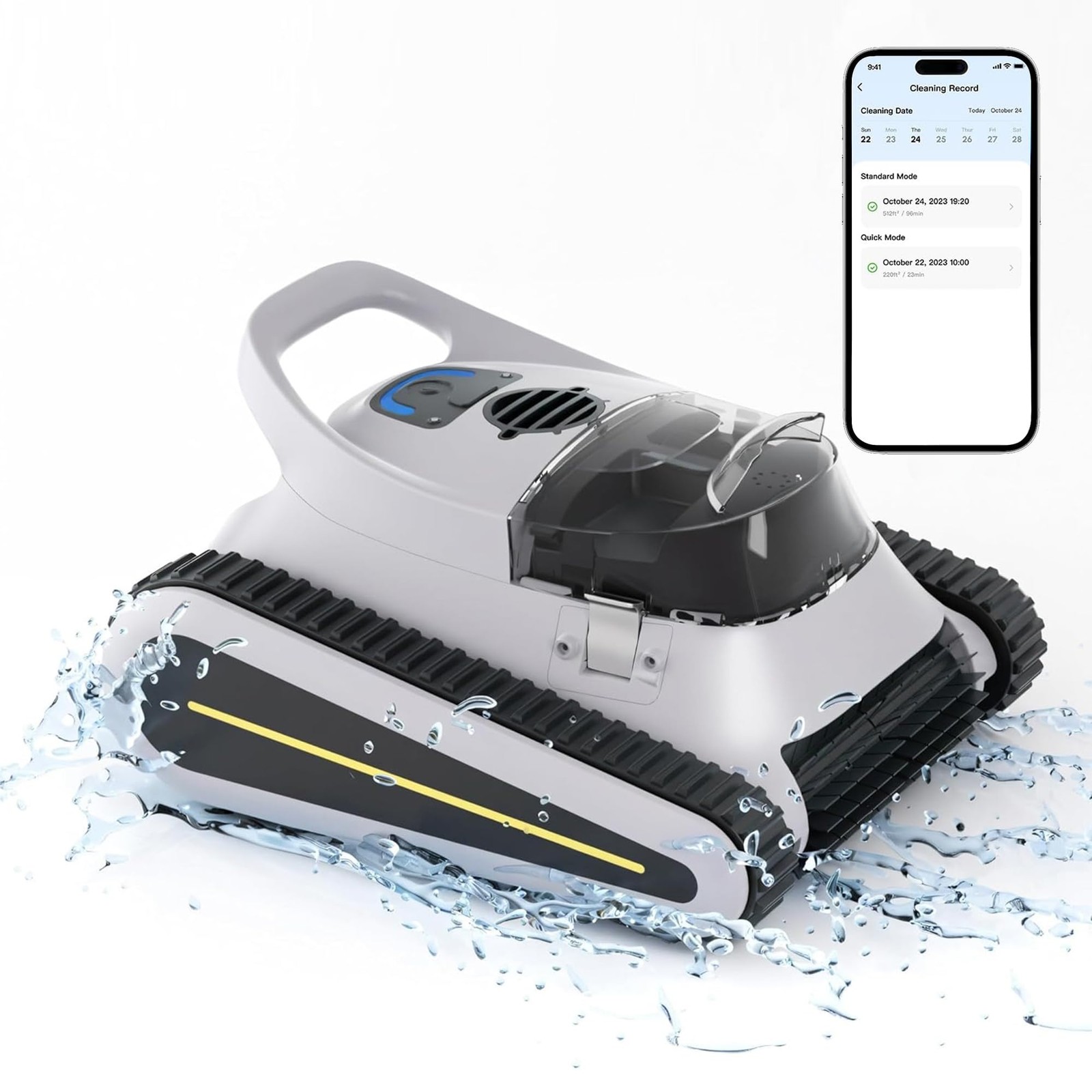 Pool Vacuum for Inground Pools, Cordless Robotic Pool Cleaner, Pool Vacuum