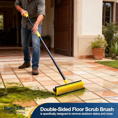 Double-Sided Floor Scrub Brush Triangle Brush Corner Crevice Color One