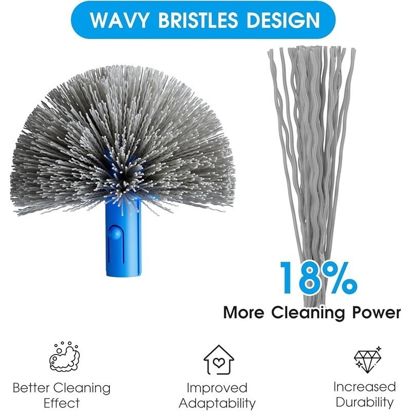 Pool Cleaning Kit Sets Net Brush Pole Above in-Ground Pools Hot Tubs Spas Home