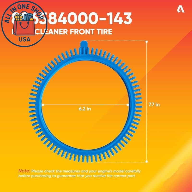 Blue Front Tire Kit for Hayward Pool Cleaners and Phoenix Models 2-Pack