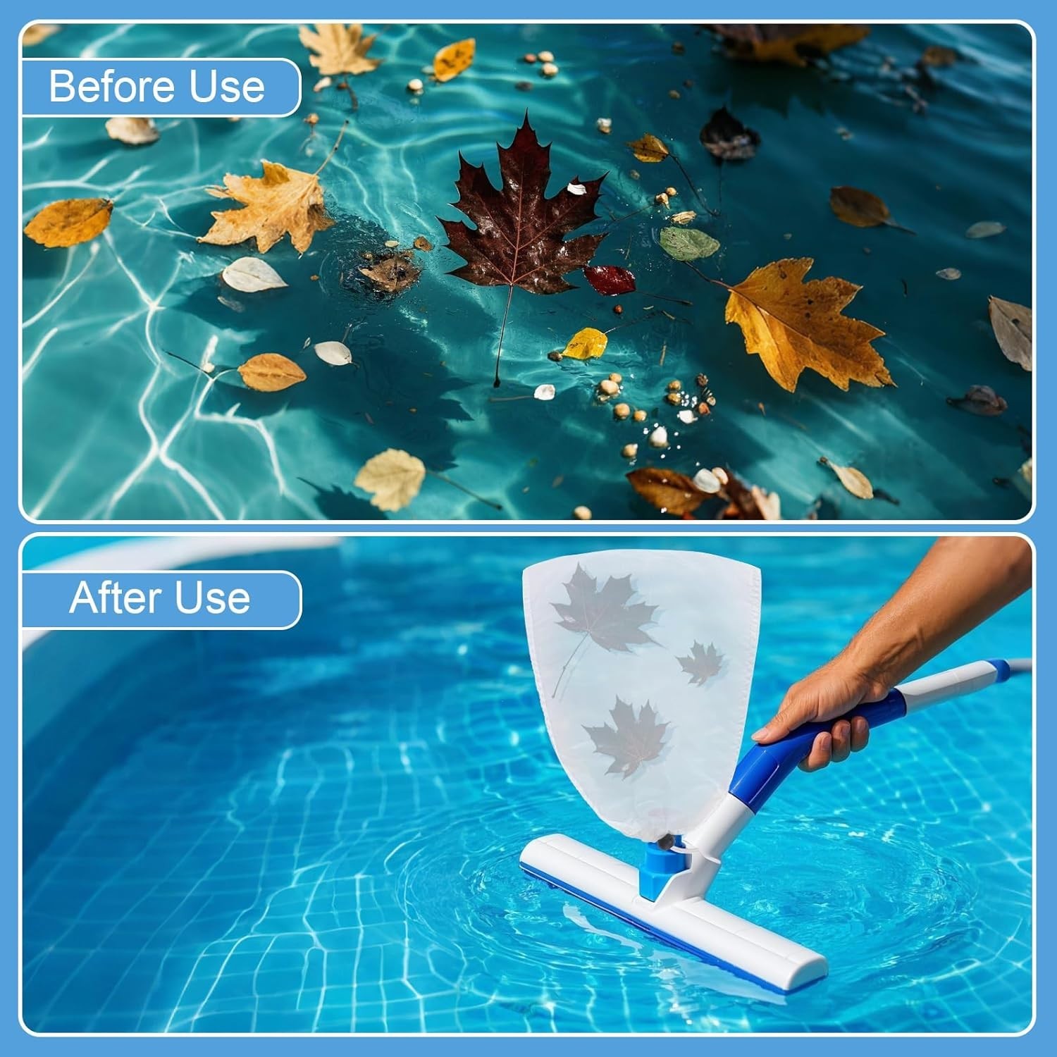 6-Pack Fine Mesh Pool Vacuum Filter Bags – Durable & Reusable for Clear Water
