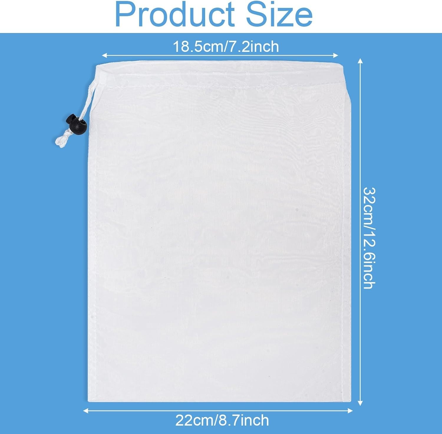 6-Pack Fine Mesh Pool Vacuum Filter Bags – Durable & Reusable for Clear Water