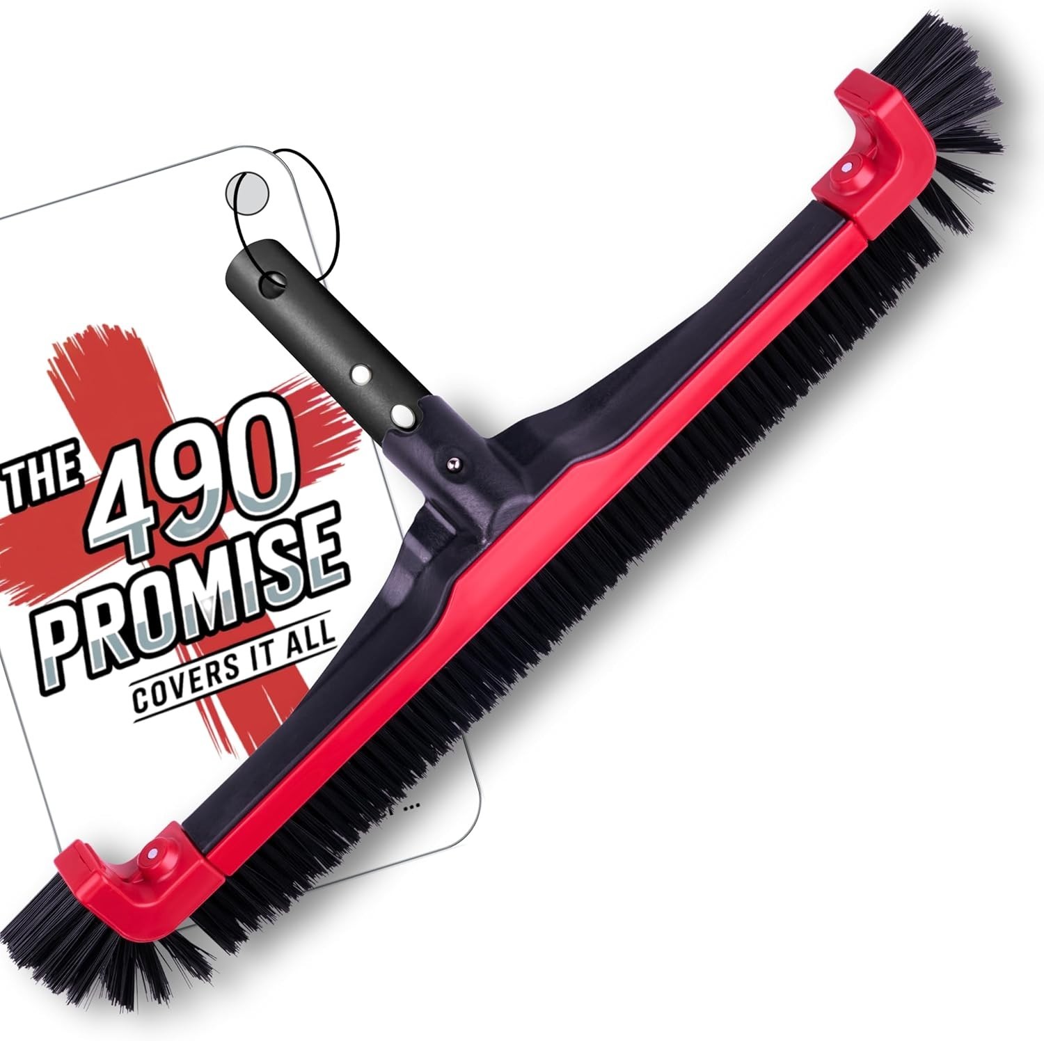 Ultra-Efficient 22&Prime; Pool Scrubber with Tough Bristles for Algae and Dirt Removal
