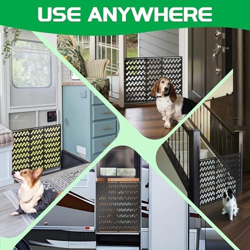 Rv Screen Door Protector for Dogs, Adjustable 17-32&Prime; Heavy Duty Aluminum Bone