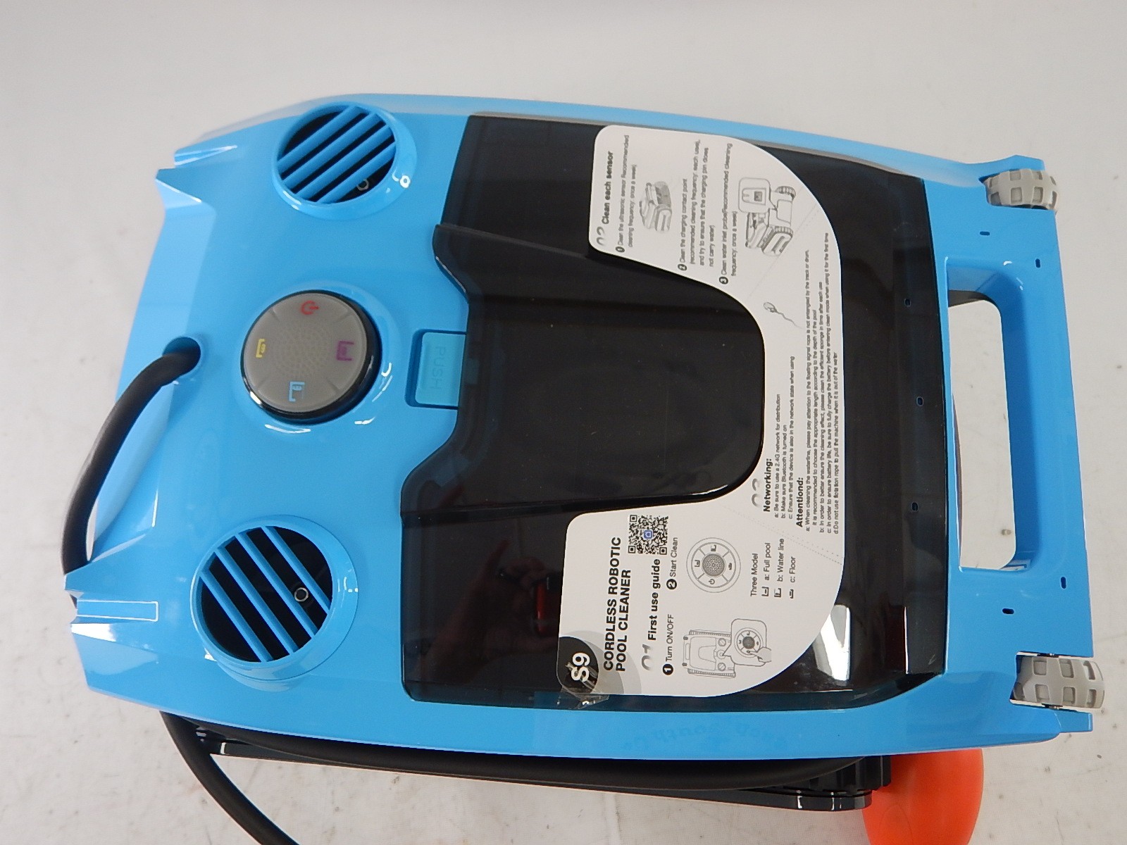 Emdoro S9 Smart, Wi-Fi Automatic Robotic Pool Vacuum, Blue (2150 sq ft) 180 Min