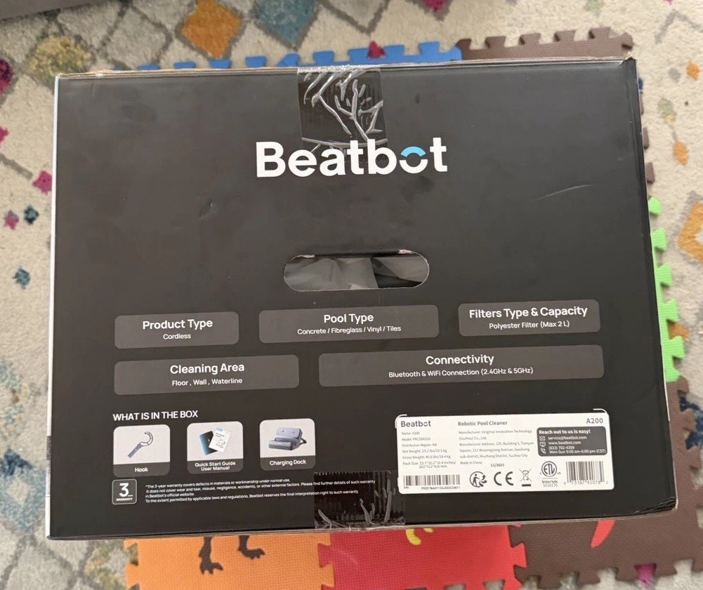 Beatbot A200 3-in-1 Robotic Pool Cleaner $999 Retail! FACTORY SEALED!