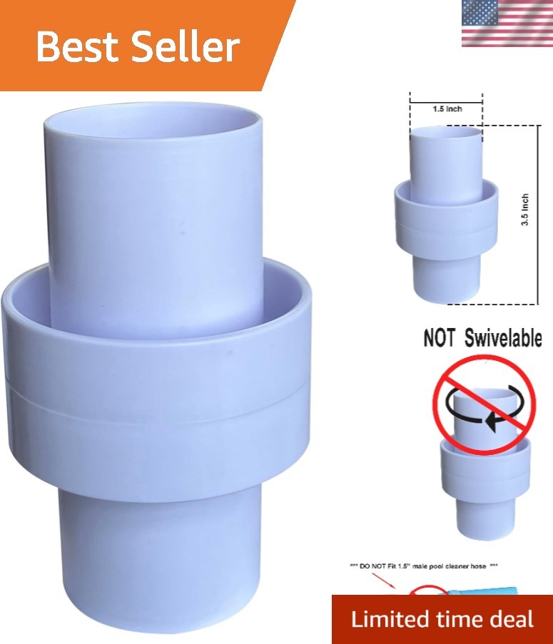 Hayward-Compatible 1.5&Prime; Vacuum Hose Connector – Essential Pool Maintenance Tool