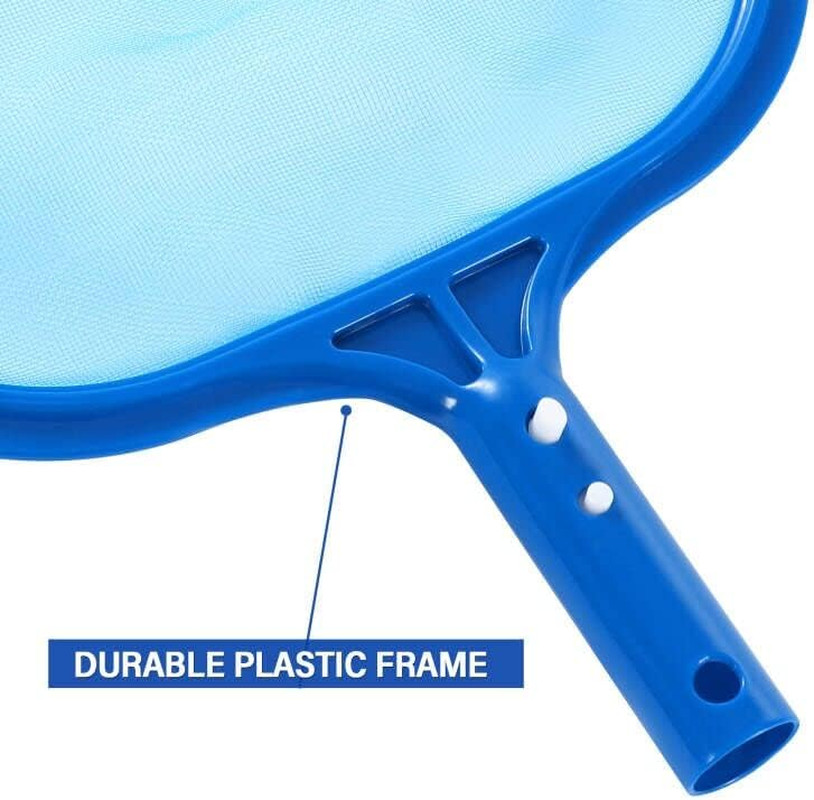 Pool Skimmer – Pool Net with Solid Plastic Frame, Skimmer Net with Fine Mesh Net