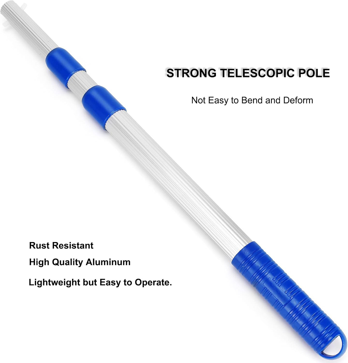 Pool Skimmer Net with Adjustable 17-40&Prime; Telescopic Pole – Leaf Skimmer