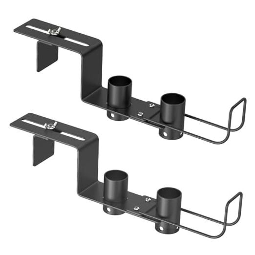 Pool Fence Hooks Adjustable, Heavy Duty Metal Hanger for Pool Equipment,