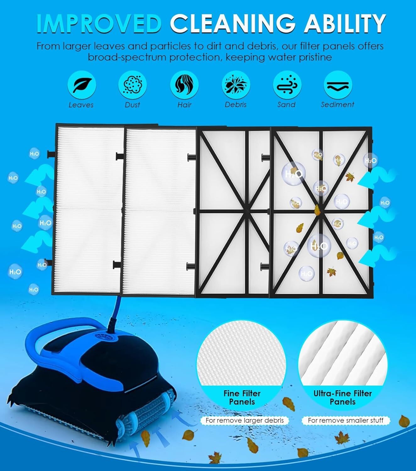 For Dolphin Nautilus CC Plus Tune-up Rebuild Kit 9991433-R4 Filters 6101641-R2