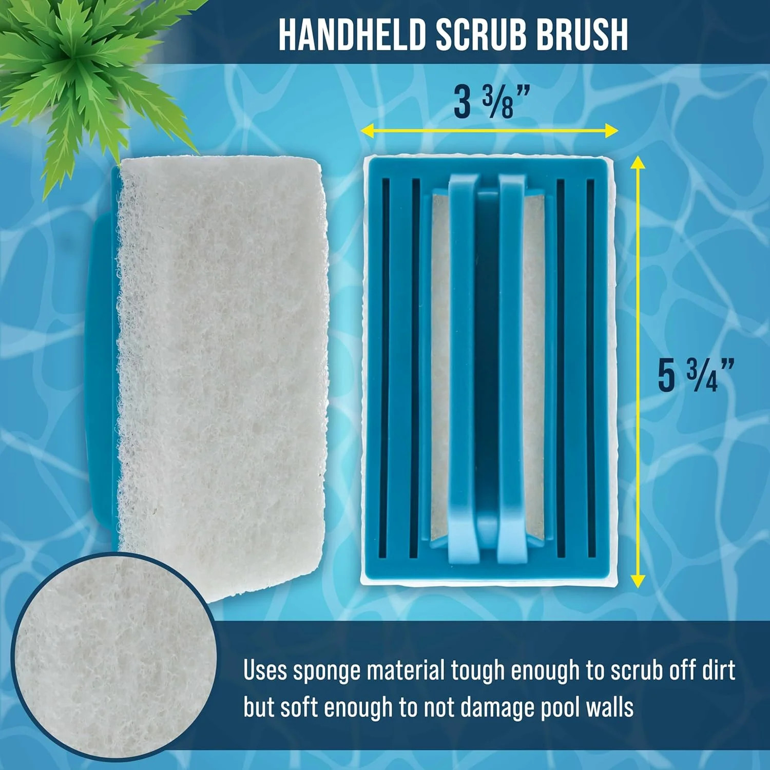 U.S. Pool Supply Hand-Held and Pool Pole Attachment Scrub Brushes – Surface Scru