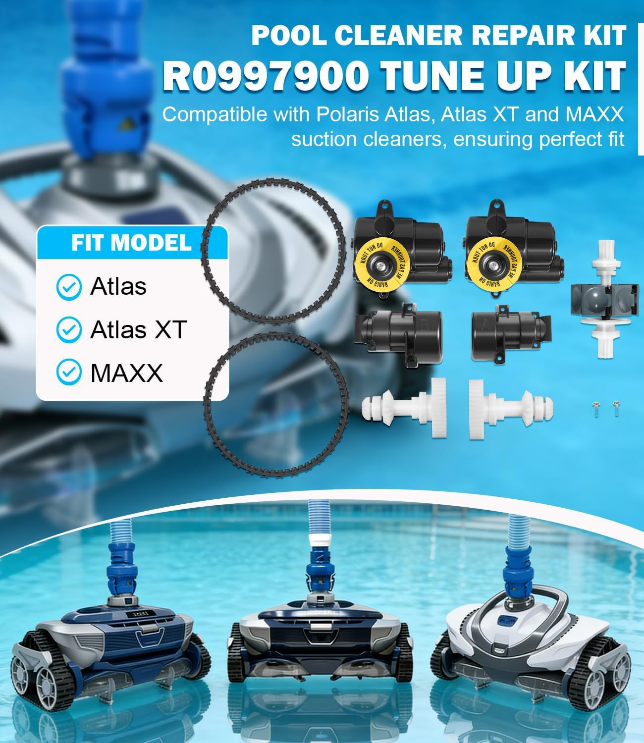 R0997900 Suction Cleaner Tune Up Kit Parts Fits Polaris Atlas Atlas XT MAXX
