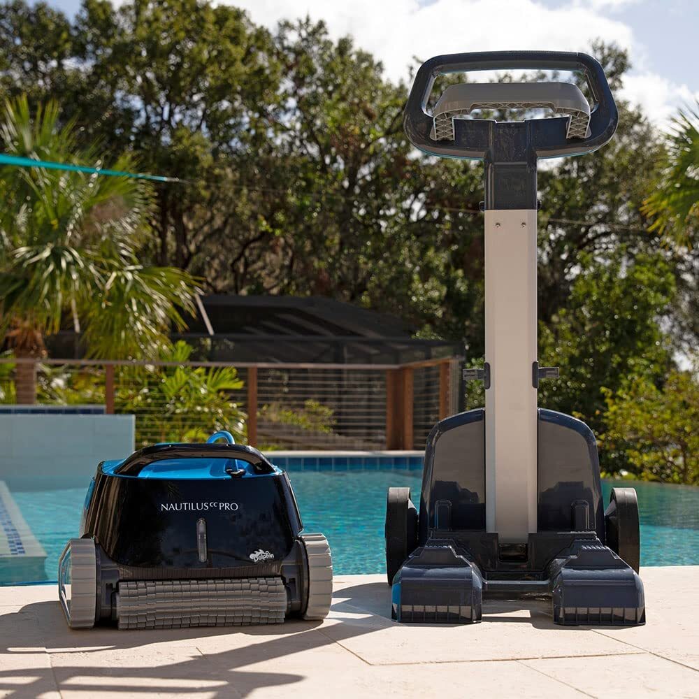 Dolphin Nautilus CC Pro Robotic Pool Vacuum Cleaner with Wi-Fi Control and Caddy