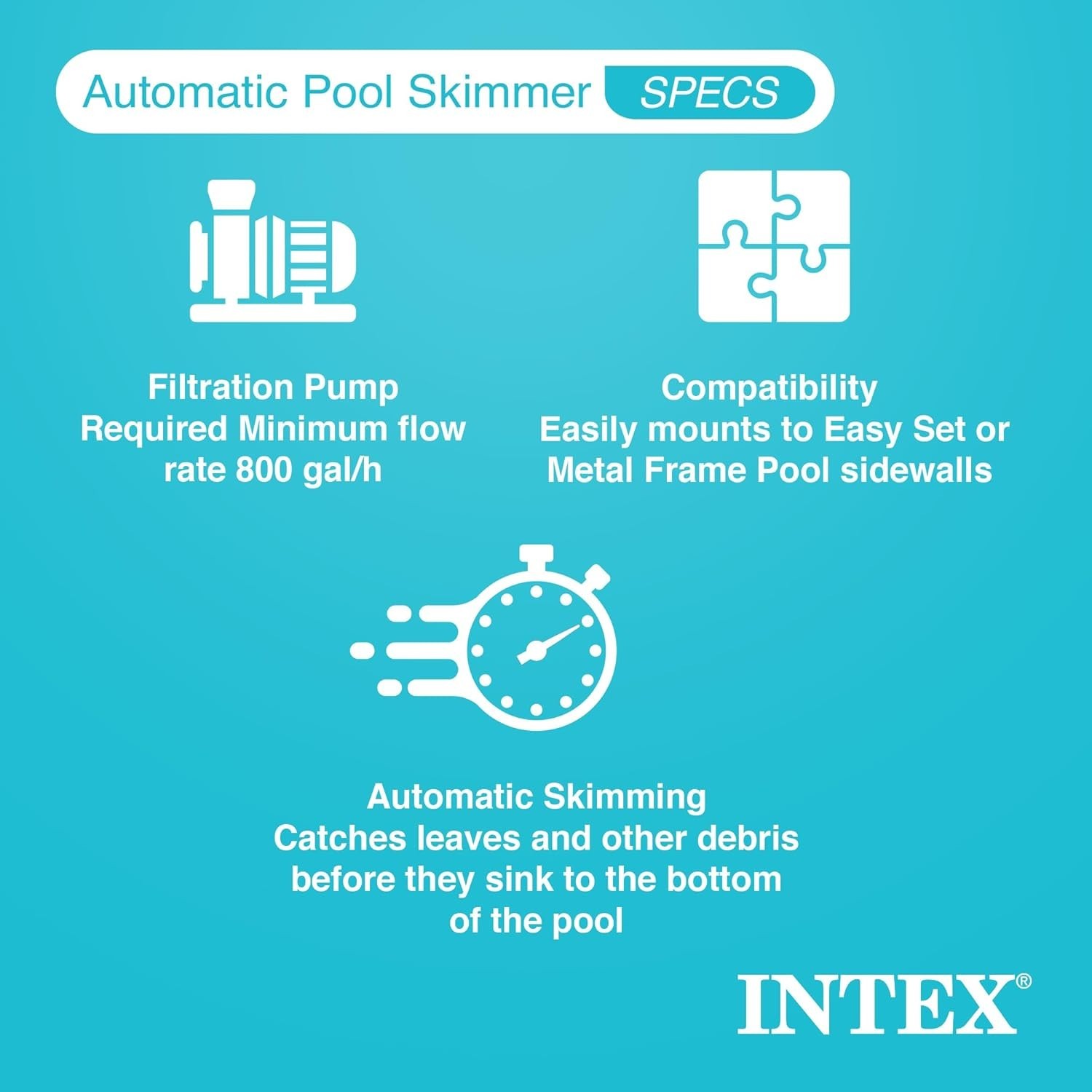 Deluxe Wall Mount Swimming Pool Surface Skimmer