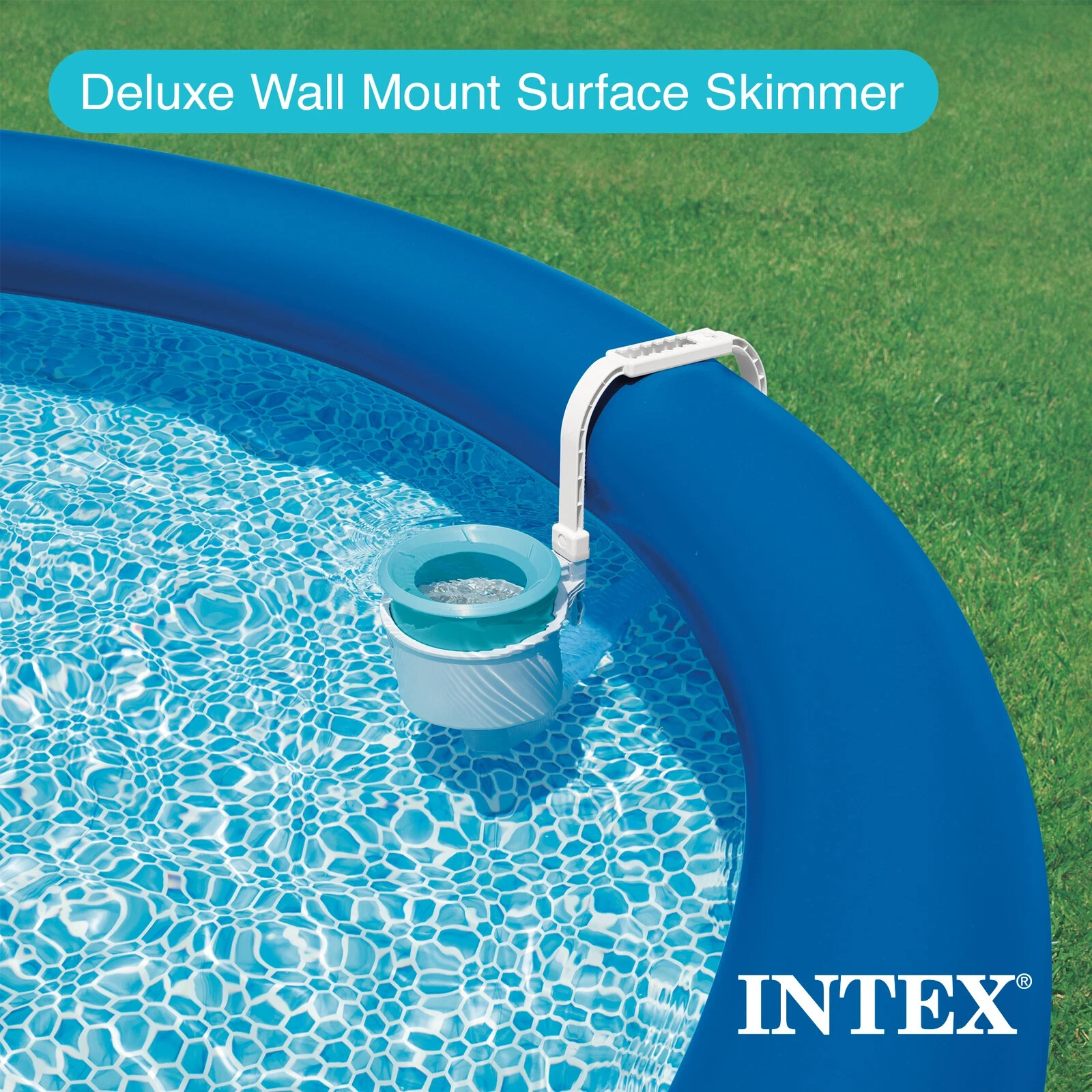 Swimming Pool Deluxe Surface Skimmer Wall Mount Basket Above Ground Debris