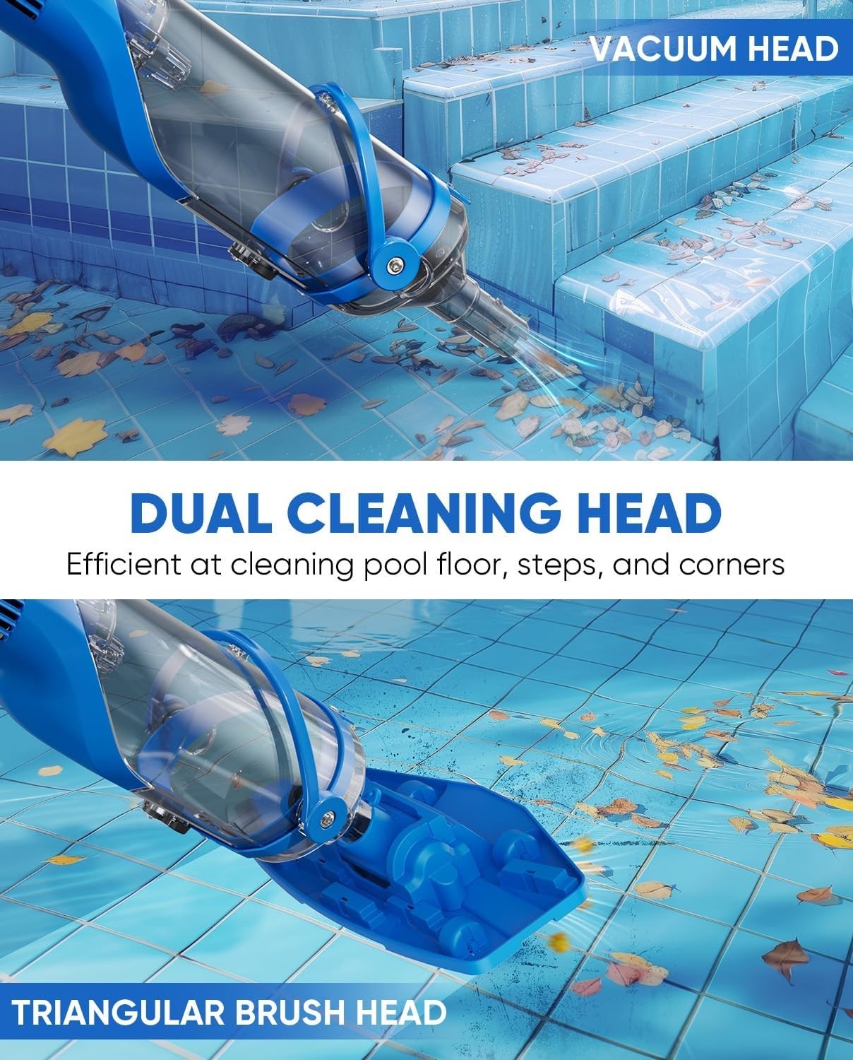 Cordless Pool Vacuum with Smart Protection