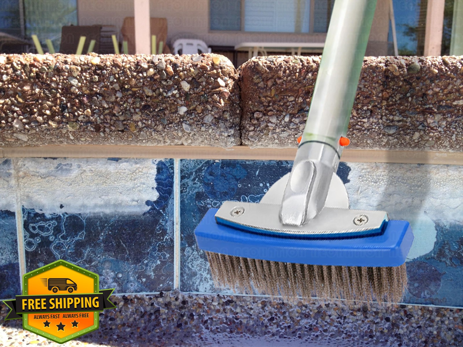 NEOHATION Pumice Stone Pool Brush Kit